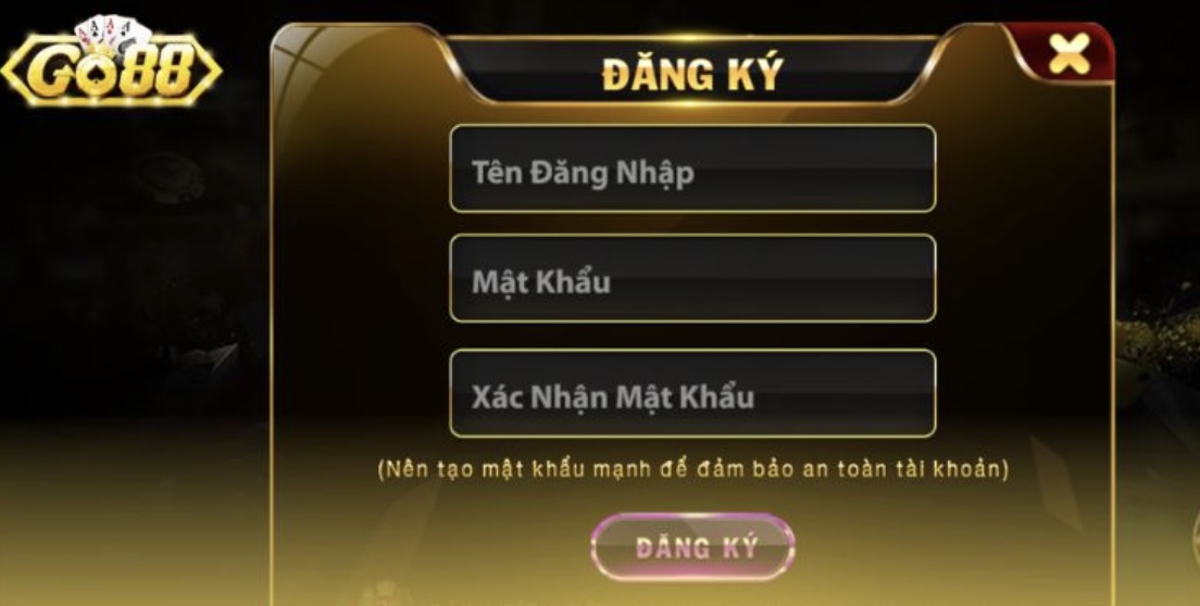 Hướng dẫn các bước đăng ký Go88 nhanh chóng