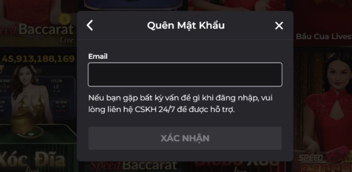 Hướng dẫn cách lấy lại mật khẩu tại Go88