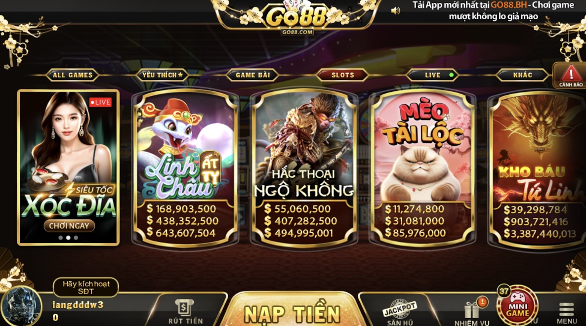 Tìm hiểu sơ lược về nổ hũ tại cổng game Go88